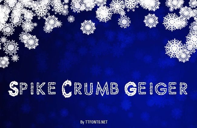 Spike Crumb Geiger example